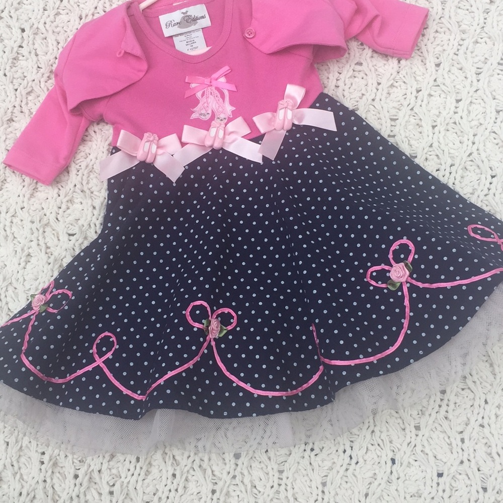 Ballerina dress with tulle underlay